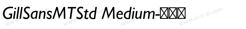 GillSansMTStd Medium字体转换